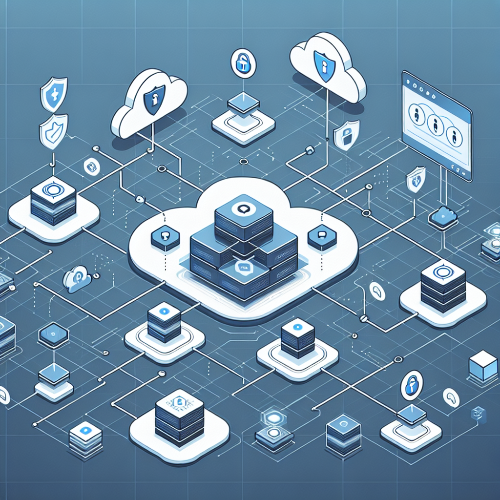 10 Essential Best Practices for Building Secure APIs in a Cloud Environment Modern illustration of secure API architecture in a cloud environment, showcasing interconnected systems with locks and shiel
